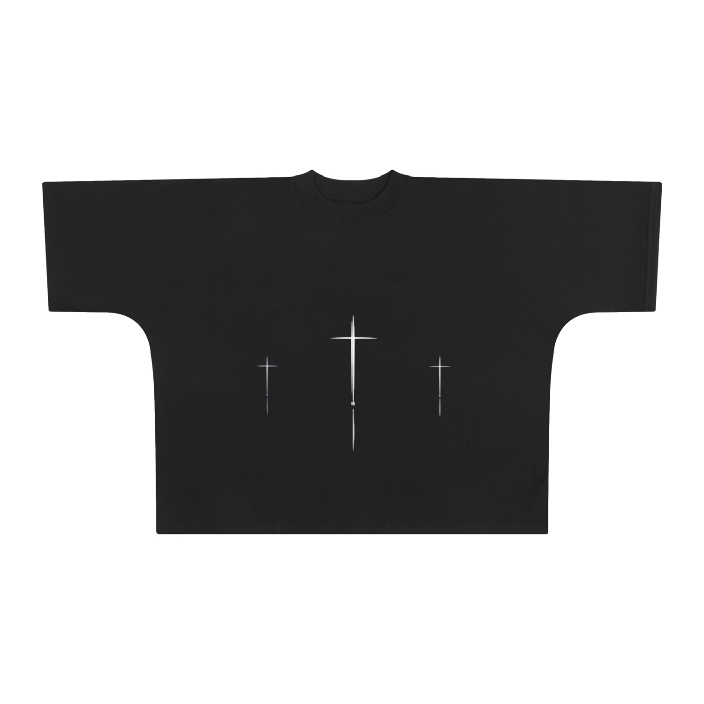 'Holy Sacrifice' Drop Shoulder Tee (Black)