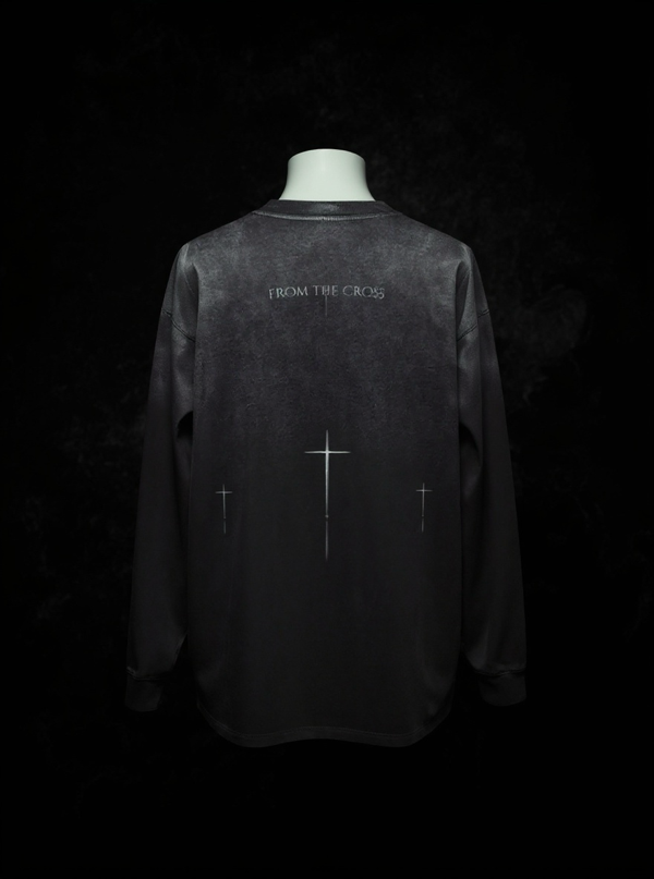 'Holy Sacrifice' Gradient Wash Long Sleeve