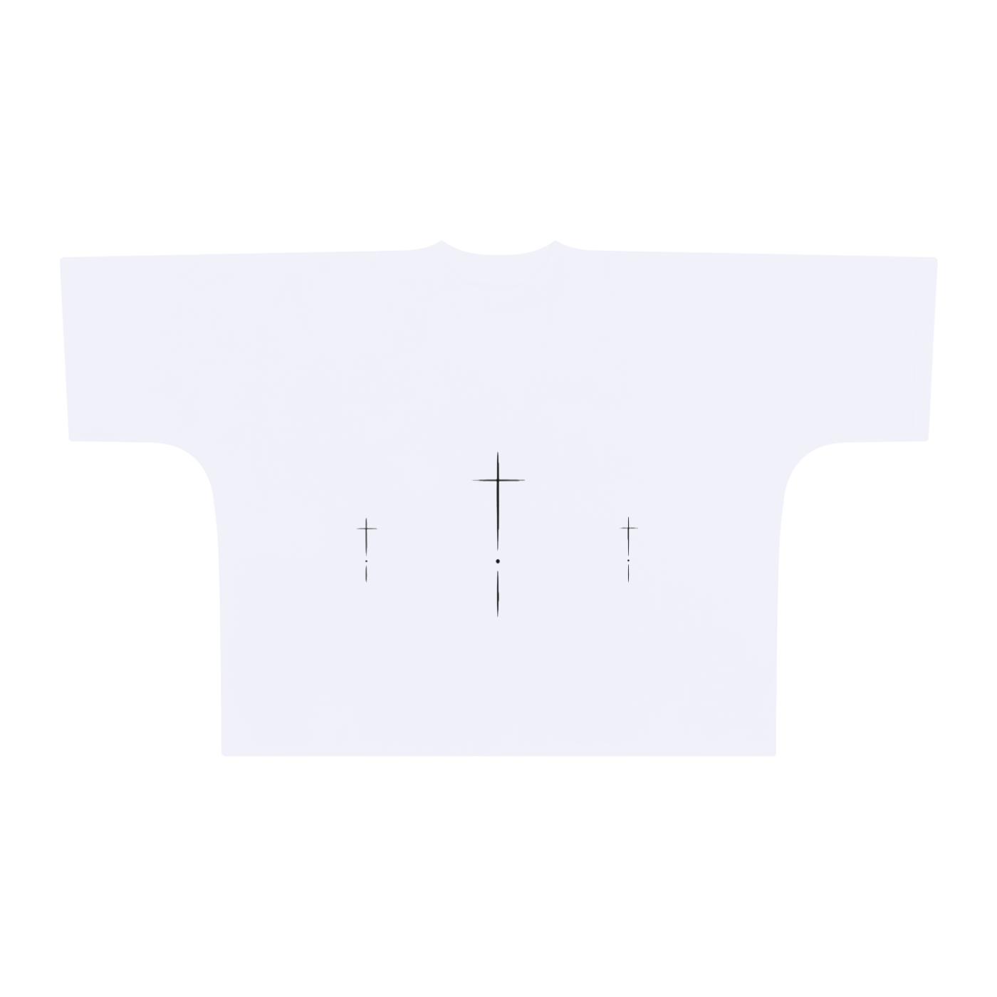 'Holy Sacrifice' Drop Shoulder Tee (White)