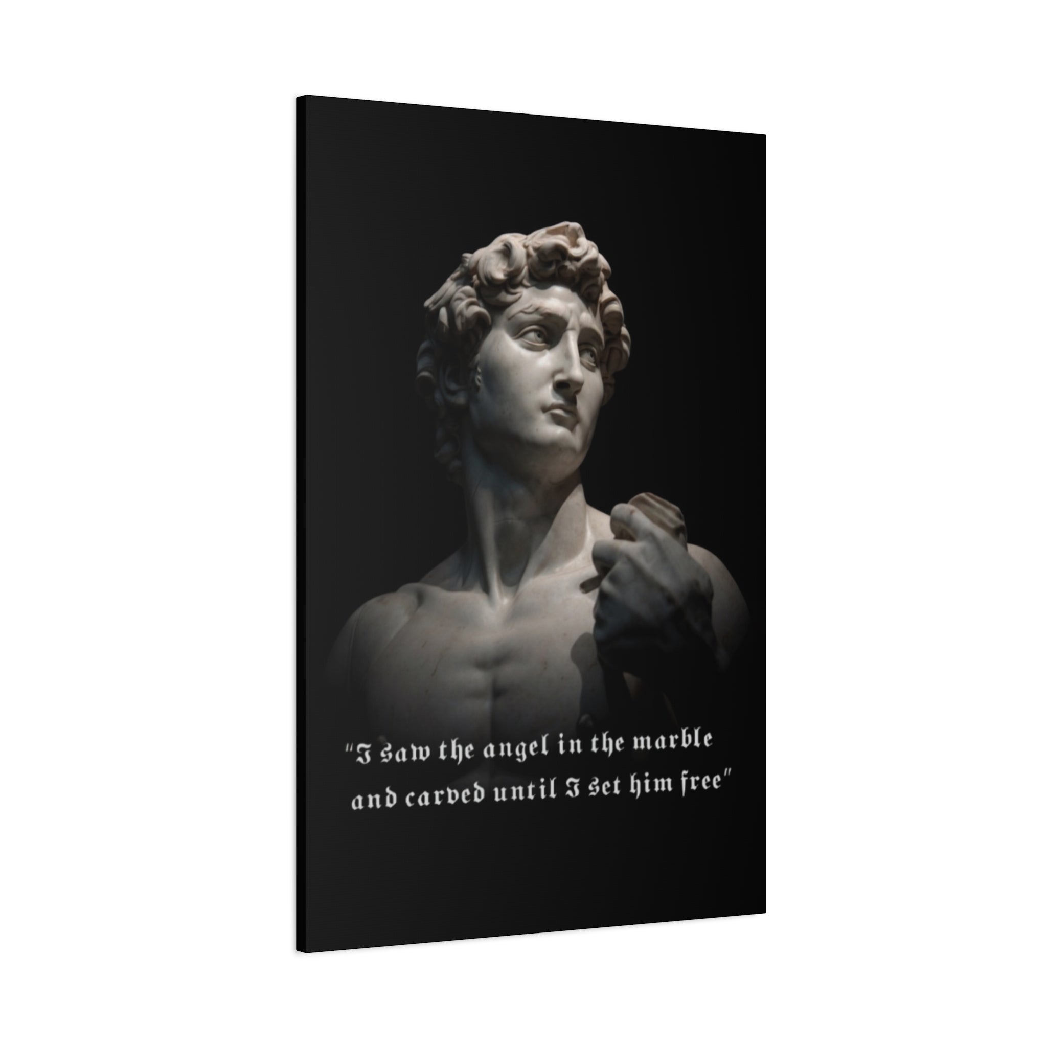 Matte "Carved From Stone" Canvas