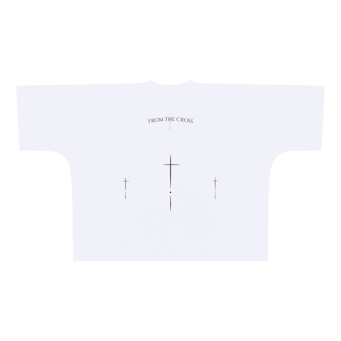 'Holy Sacrifice' Drop Shoulder Tee (White)
