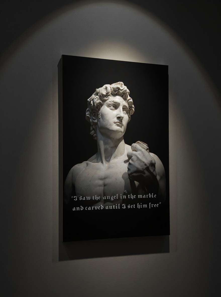 Matte "Carved From Stone" Canvas