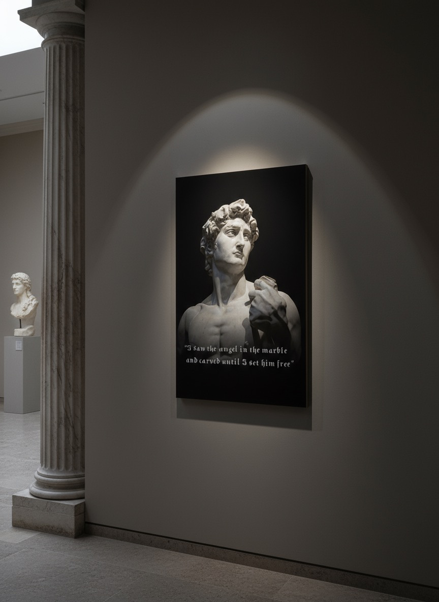 Matte "Carved From Stone" Canvas